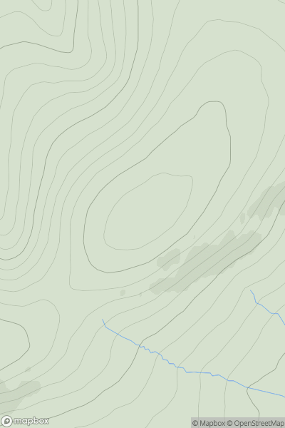 Thumbnail image for Hartside Hill [Firth of Forth to the River Tweed] showing contour plot for surrounding peak